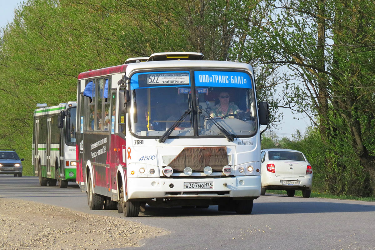 Ленинградская область, ПАЗ-320412-05 № 7691