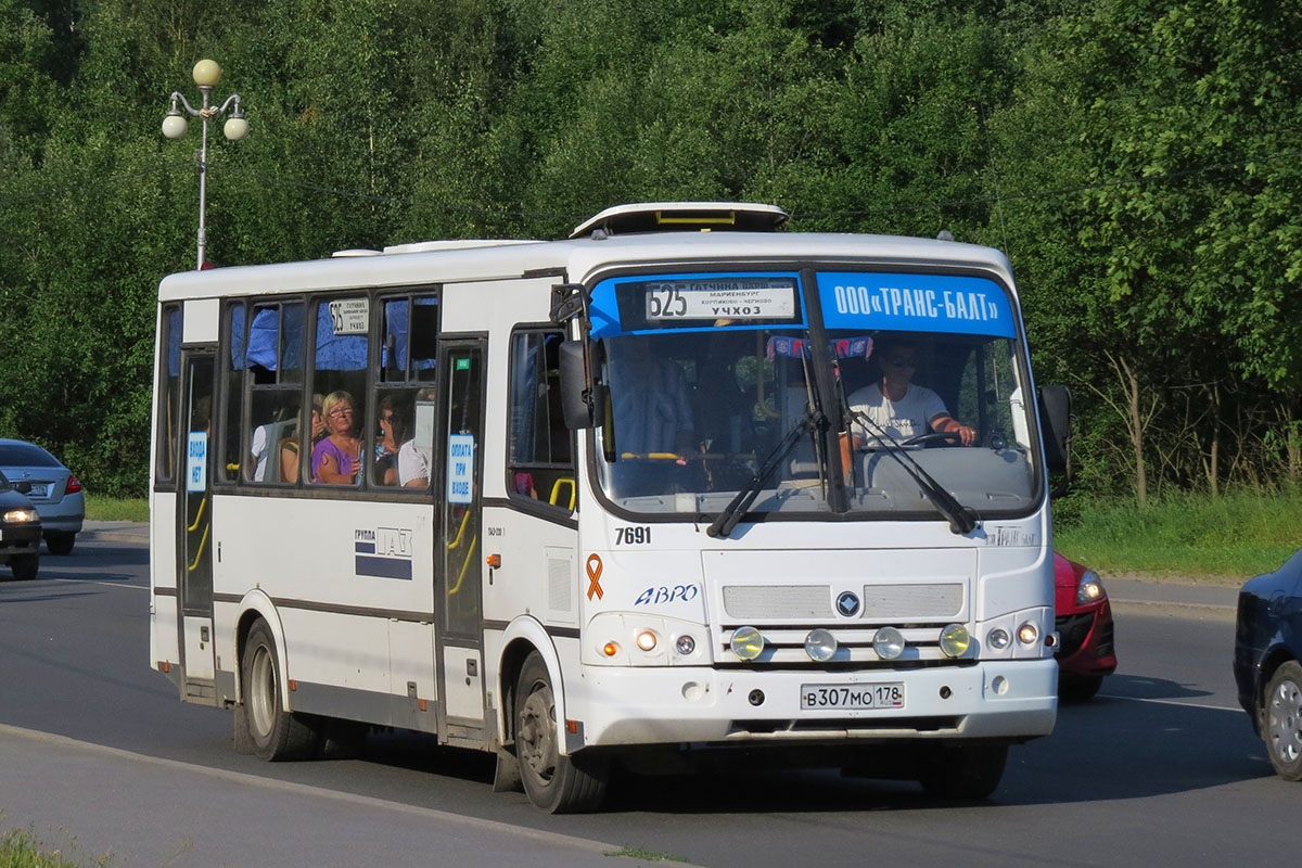 Ленинградская область, ПАЗ-320412-05 № 7691