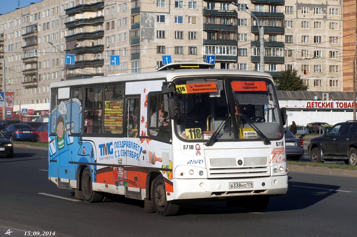 Санкт-Петербург, ПАЗ-320402-05 № 8710