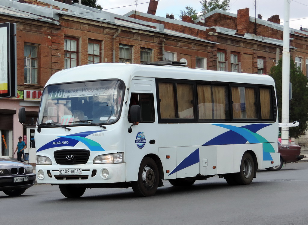 Rostov region, Hyundai County LWB C09 (TagAZ) № В 102 НН 161