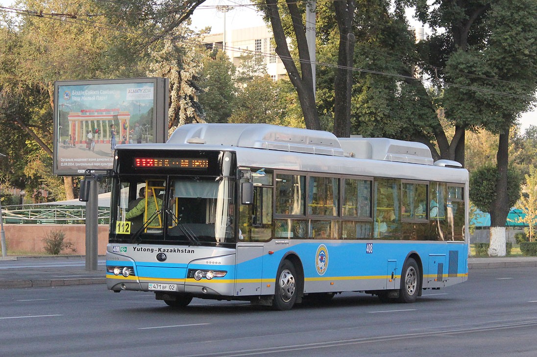 Алматы, Yutong ZK6118HGA № 408