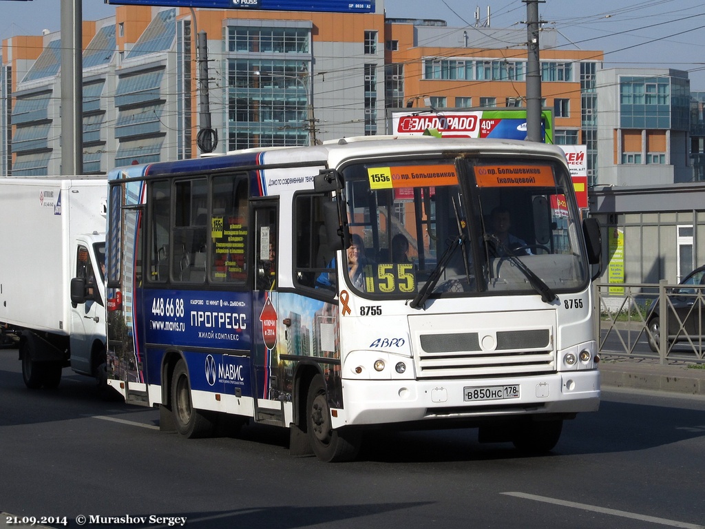 Санкт-Петербург, ПАЗ-320402-05 № 8755