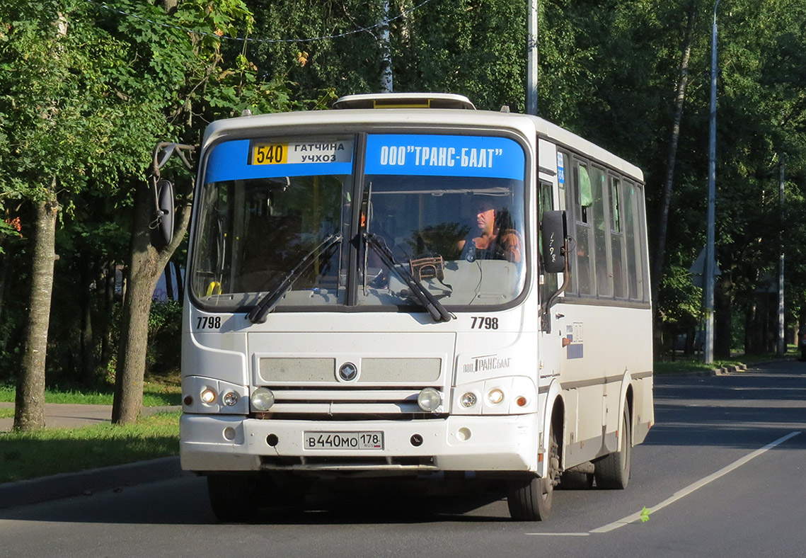 Ленинградская область, ПАЗ-320412-05 № 7798