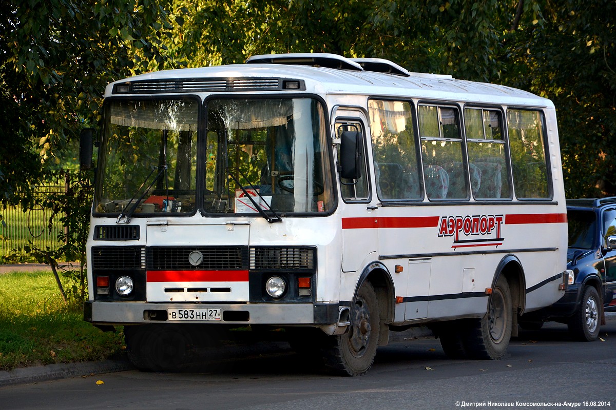 Хабаровский край, ПАЗ-3205-110-50 № В 583 НН 27