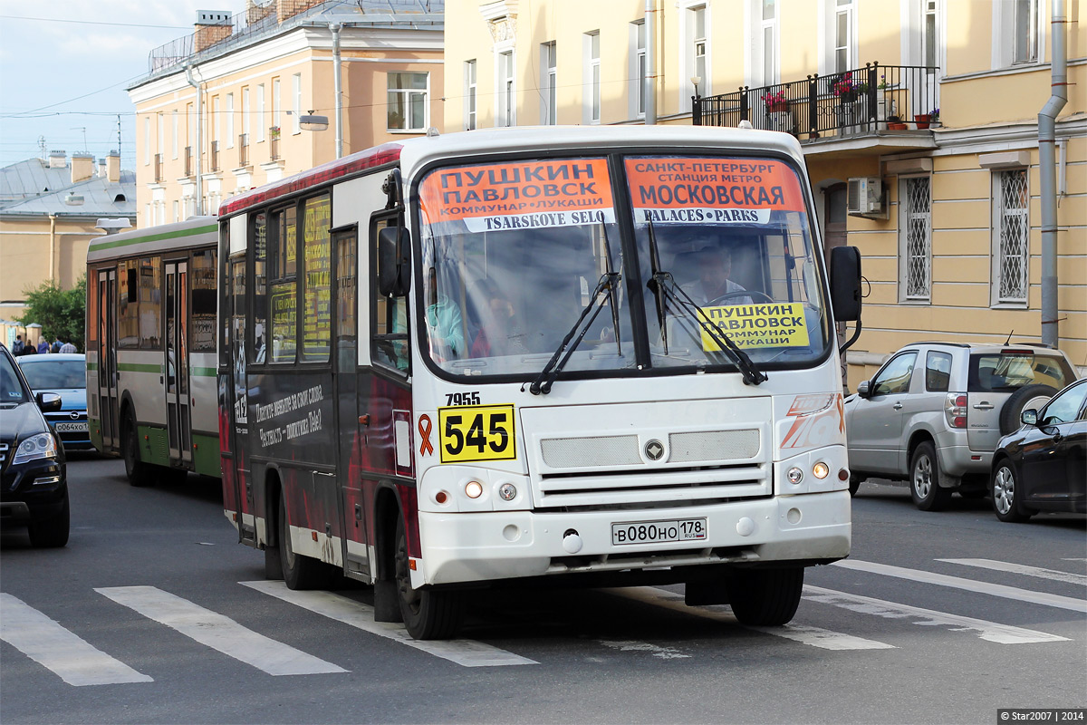 Санкт-Петербург, ПАЗ-320402-05 № 7955