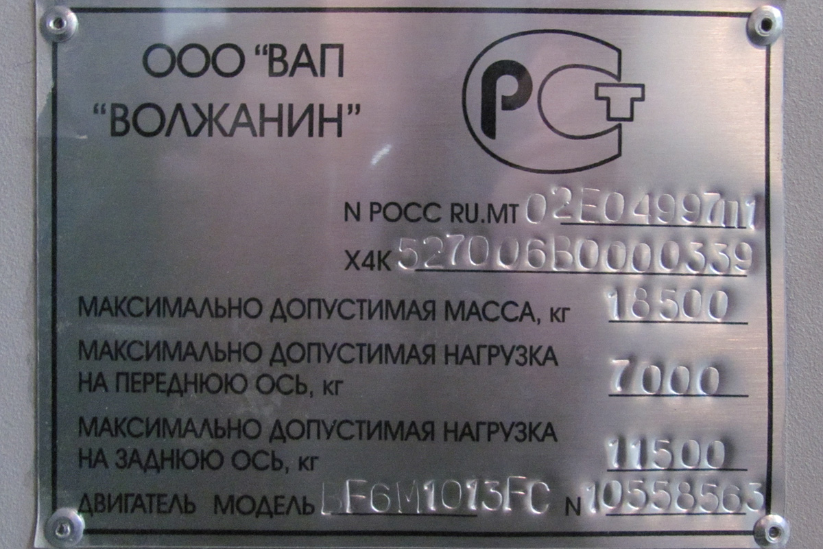 Пензенская область, Волжанин-5270-20-06 "СитиРитм-12" № Р 789 МН 34