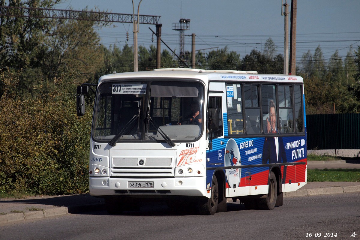 Санкт-Петербург, ПАЗ-320402-05 № 8711