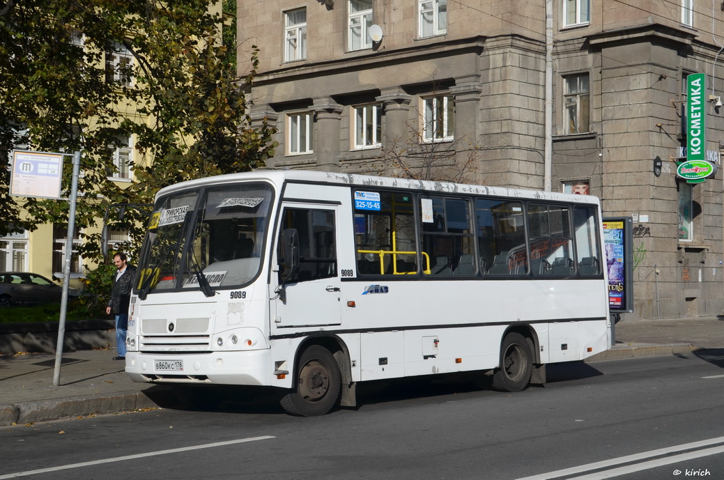 Санкт-Петербург, ПАЗ-320402-05 № 9089