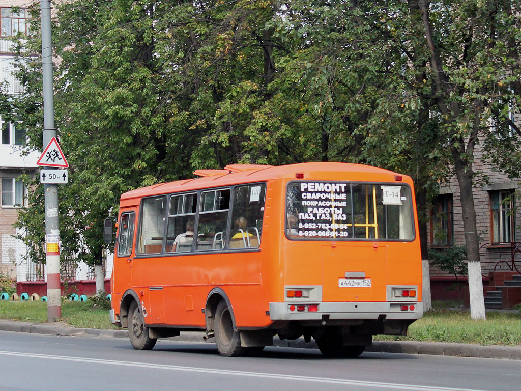 Нижегородская область, ПАЗ-32054 № А 442 МК 152