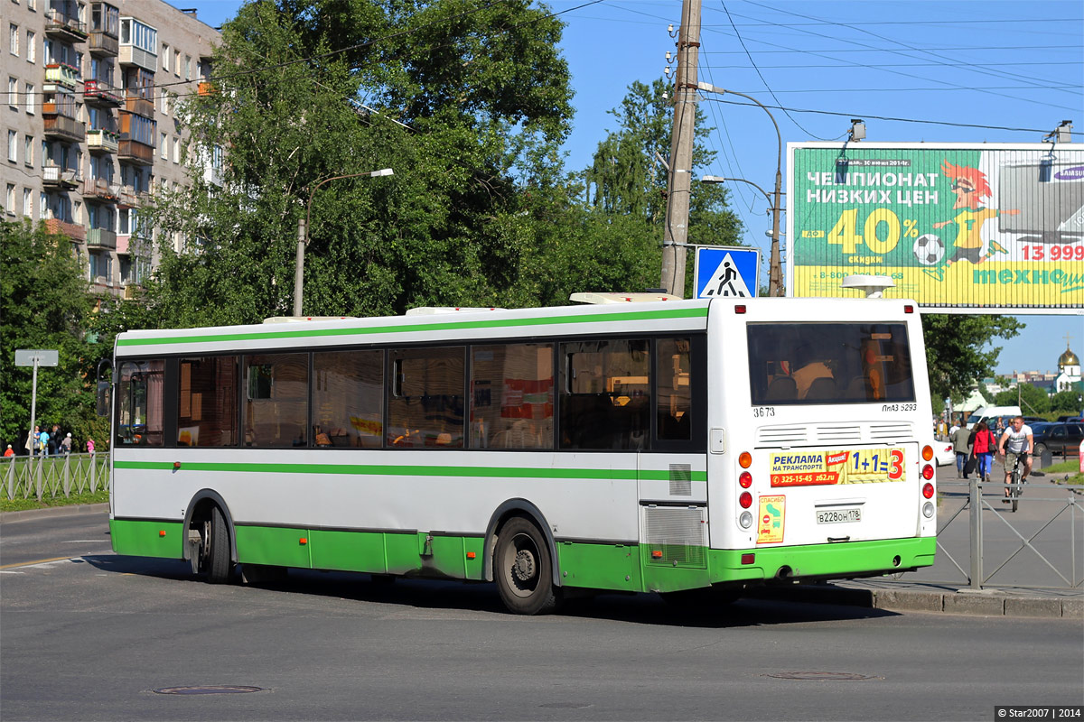 Санкт-Петербург, ЛиАЗ-5293.60 № 3673