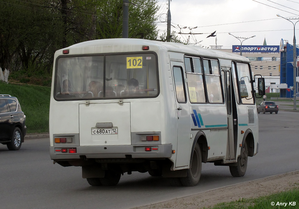 Марий Эл, ПАЗ-32053 № С 680 АТ 12