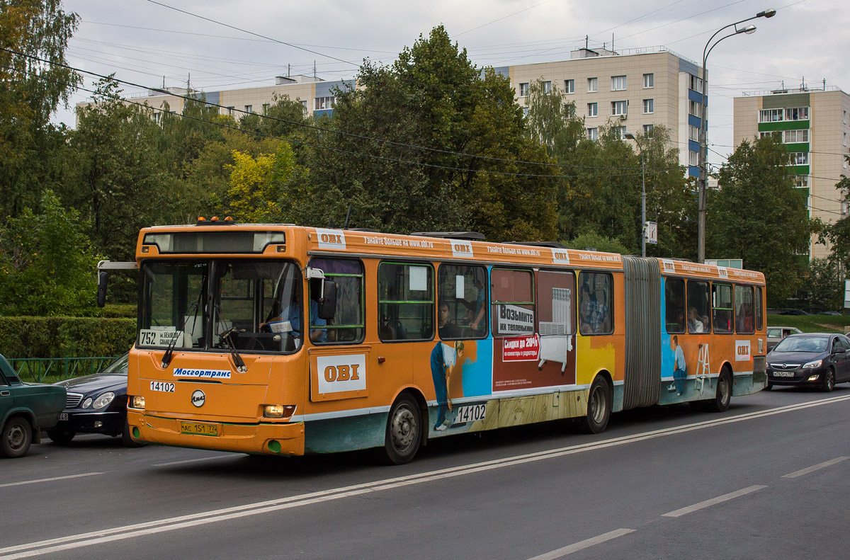 Москва, ЛиАЗ-6212.01 № 14102