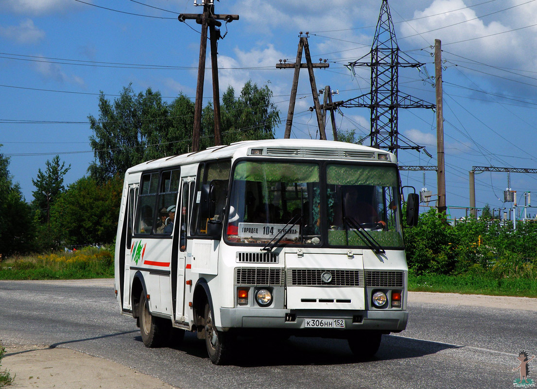 Нижегородская область, ПАЗ-32054 № К 306 НН 152