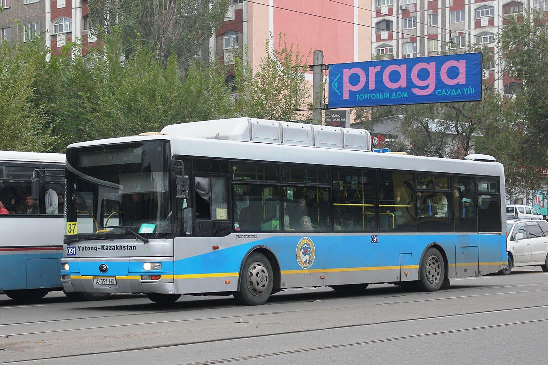 Алматы, Yutong ZK6120HGM № 091