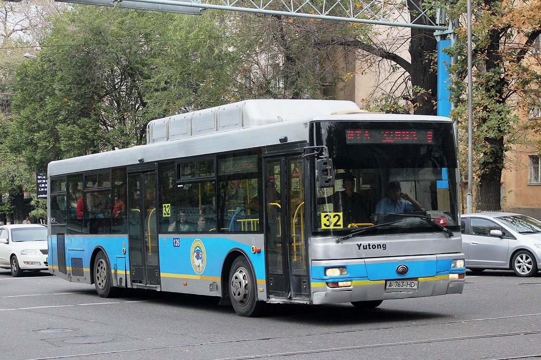 Алматы, Yutong ZK6120HGM № 126