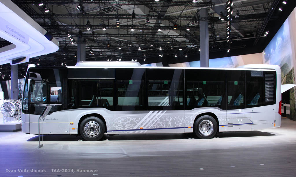 Baden-Württemberg, Mercedes-Benz Citaro C2 K Nr. MA-MB 165; Lower Saxony — IAA Nutzfahrzeuge 2014