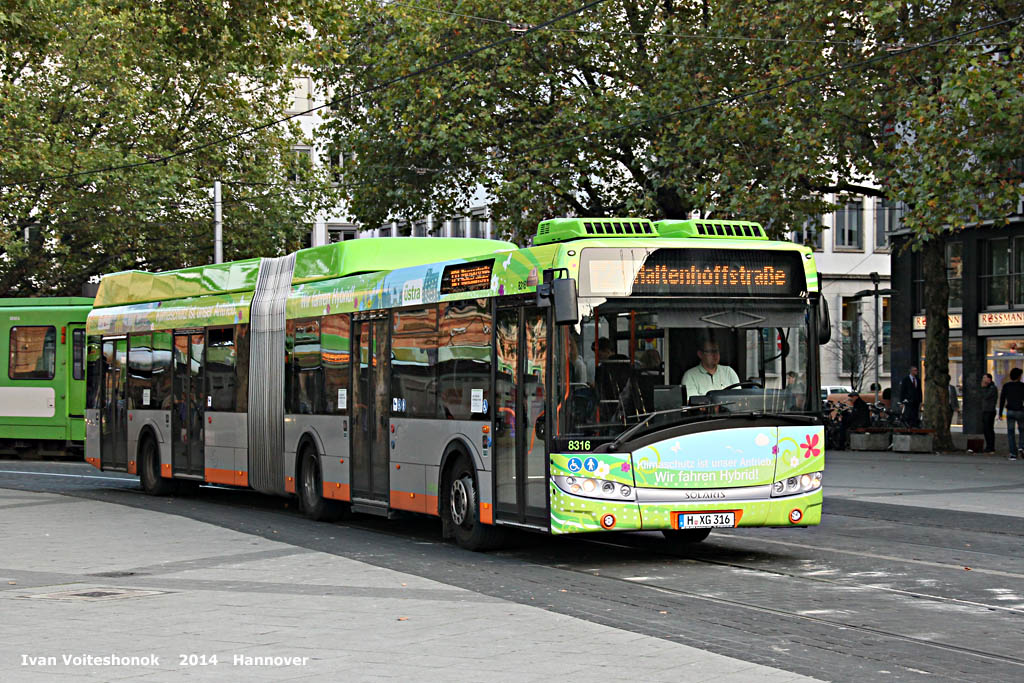 Нижняя Саксония, Solaris Urbino III 18 hybrid № 8316