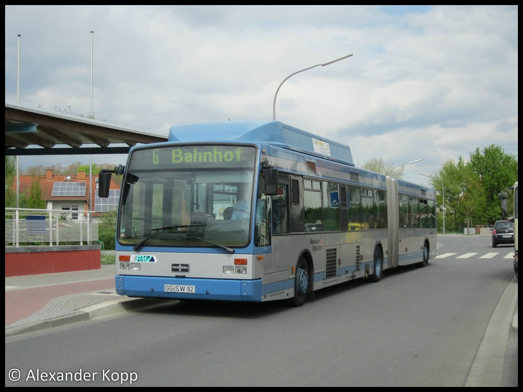 Гессен, Van Hool AG300/2 № 92