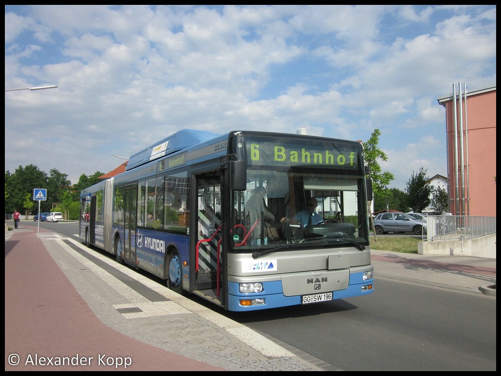 Гессен, MAN A23 NG313 CNG № 196