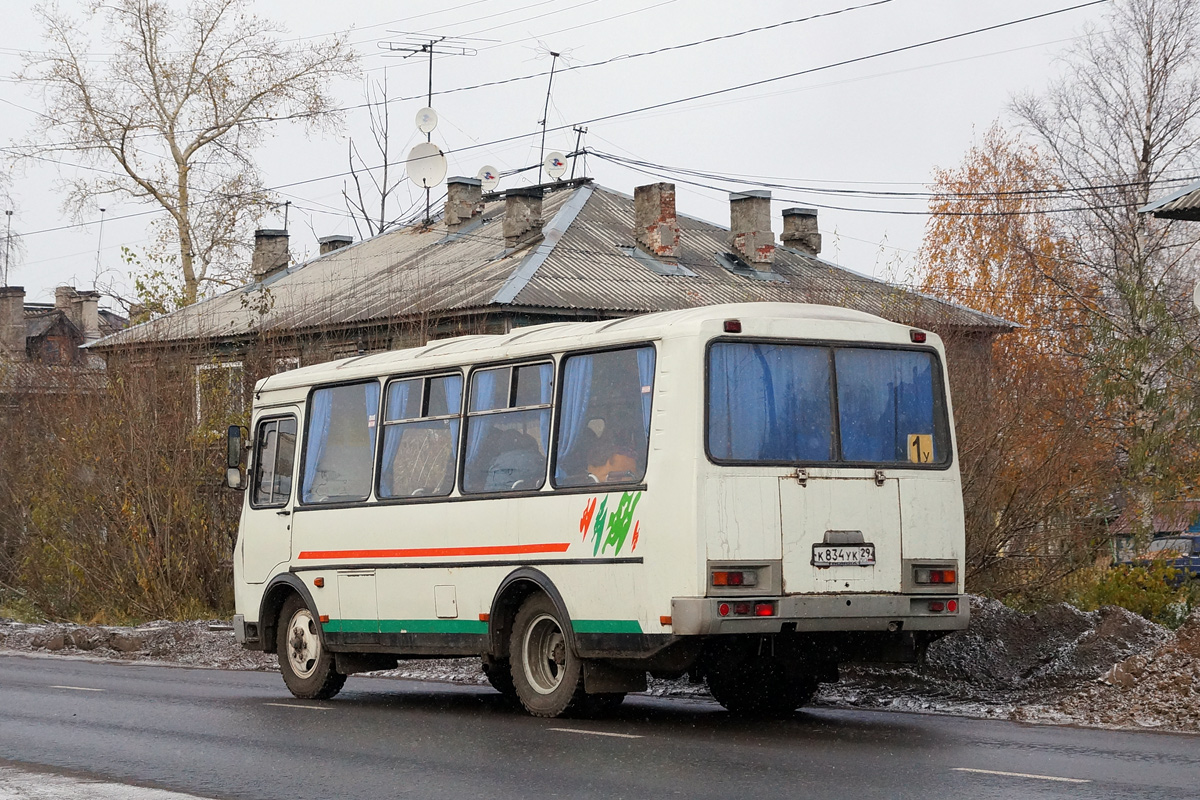 Архангельская область, ПАЗ-32054 № К 834 УК 29