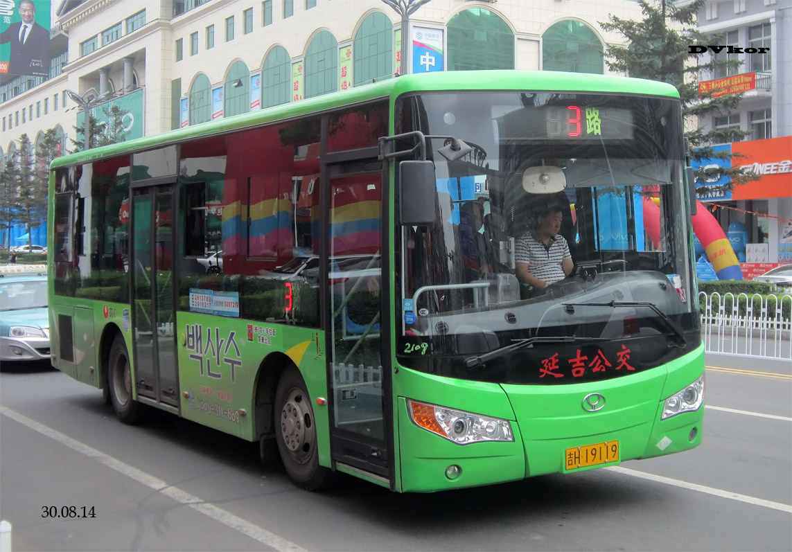 Китай, YouYi ZGT6910DHS № 吉H 19119