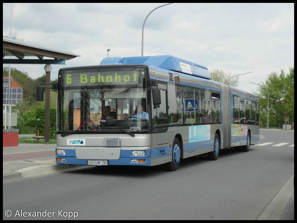 Гессен, MAN A23 NG313 CNG № 195