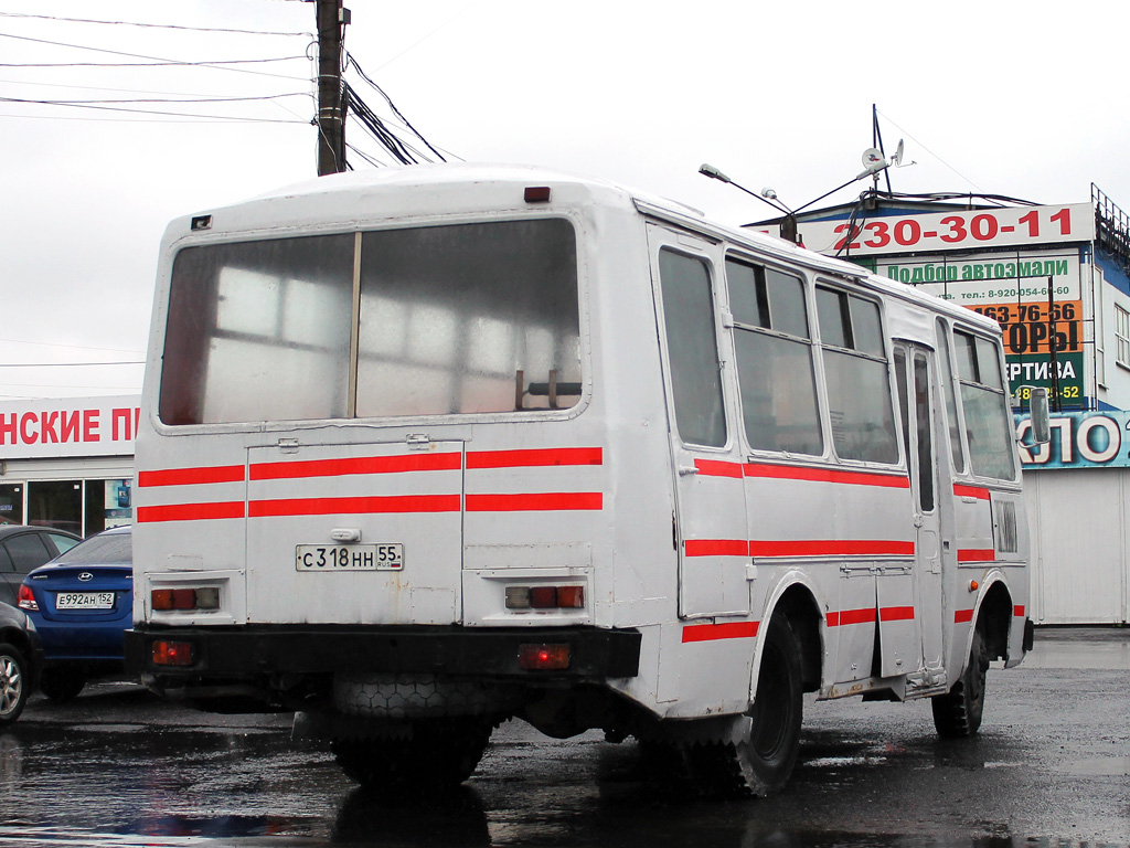 Омская область, ПАЗ-3205 (00) № С 318 НН 55