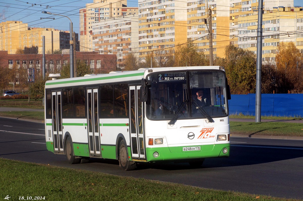 Санкт-Петербург, ЛиАЗ-5293.60 № 3631