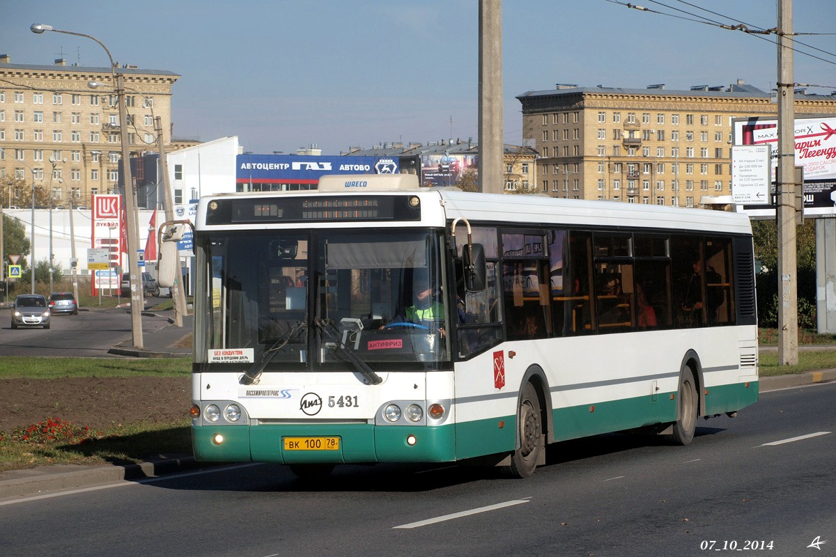 Санкт-Петербург, ЛиАЗ-5292.20 № 5431