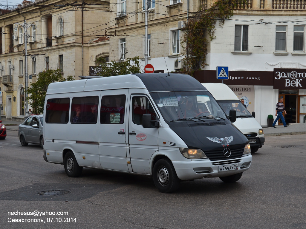 Севастополь, Mercedes-Benz Sprinter W903 316CDI № А 744 АХ 92