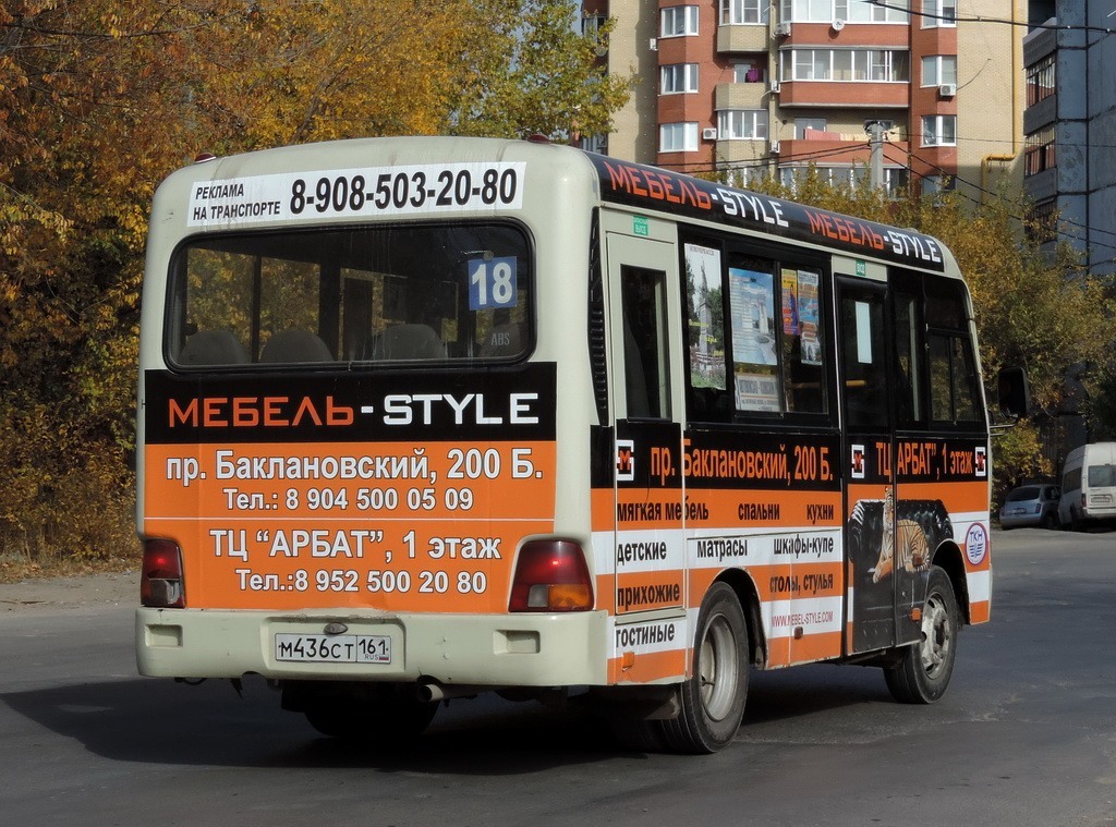 Ростовская область, Hyundai County SWB C08 (РЗГА) № М 436 СТ 161