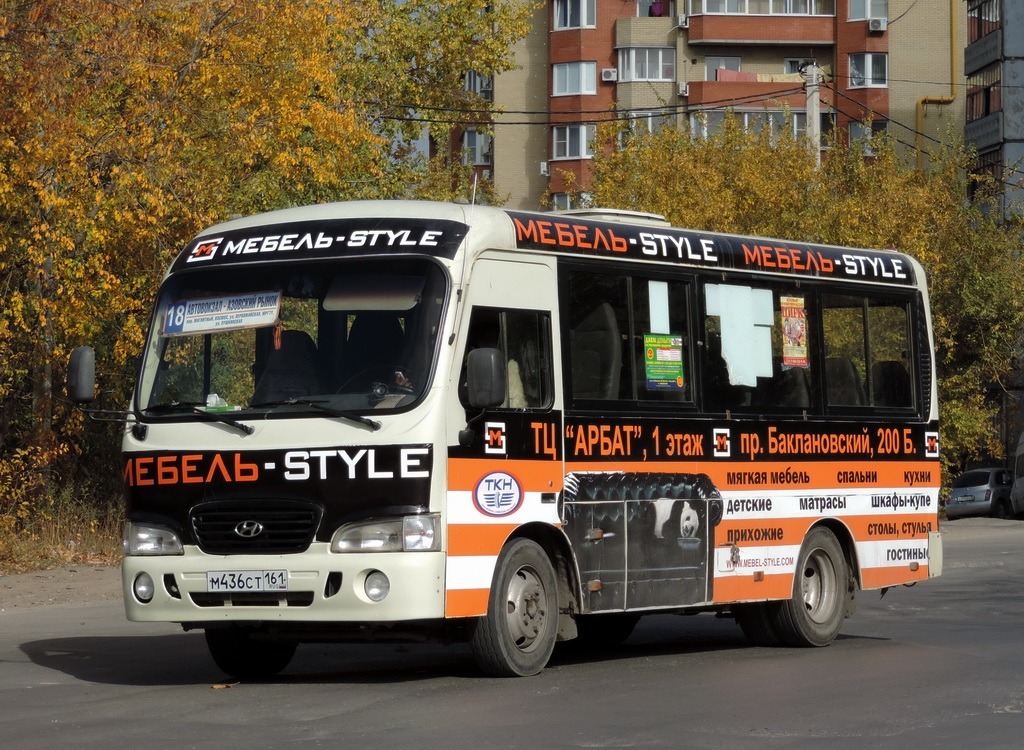 Ростовская область, Hyundai County SWB C08 (РЗГА) № М 436 СТ 161