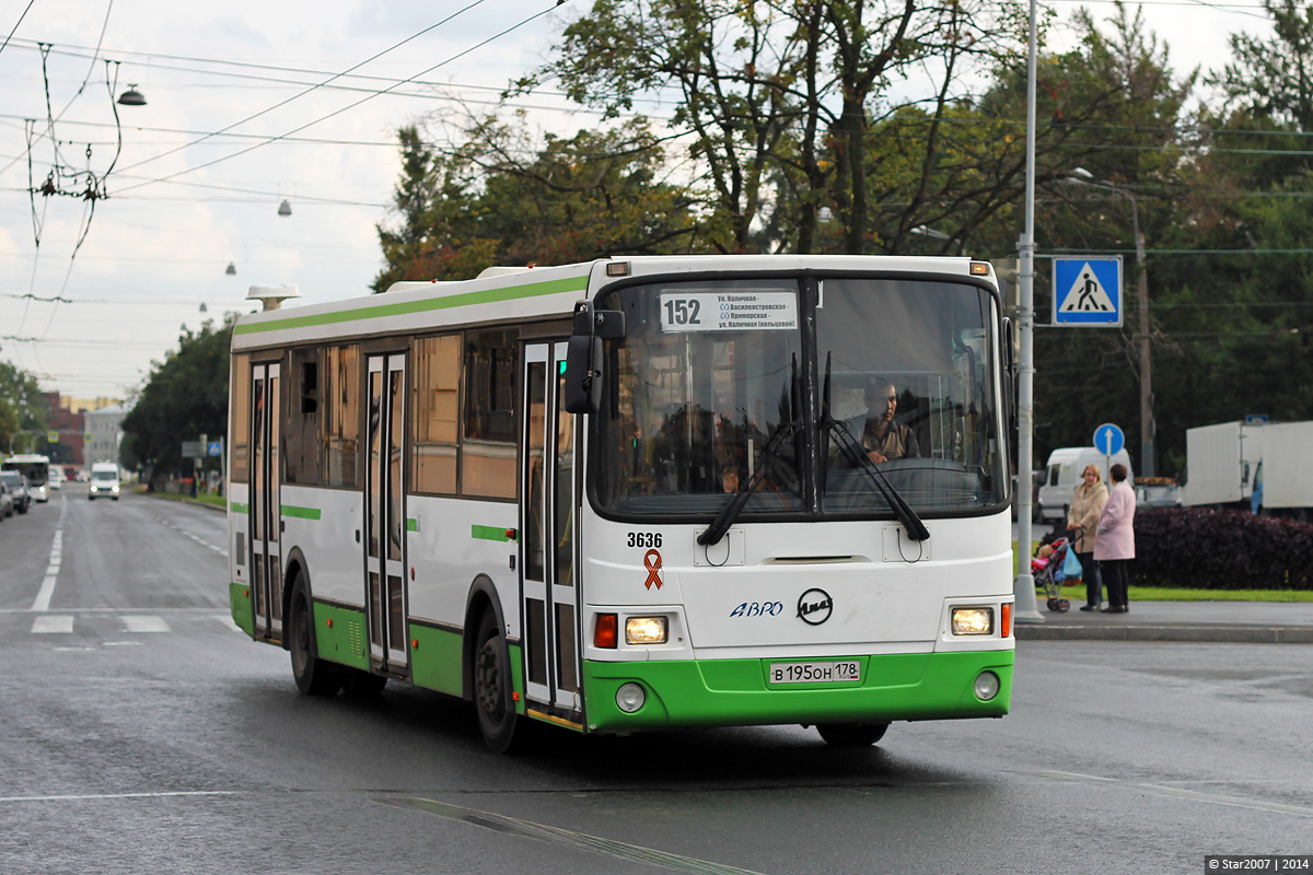 Санкт-Петербург, ЛиАЗ-5293.60 № 3636