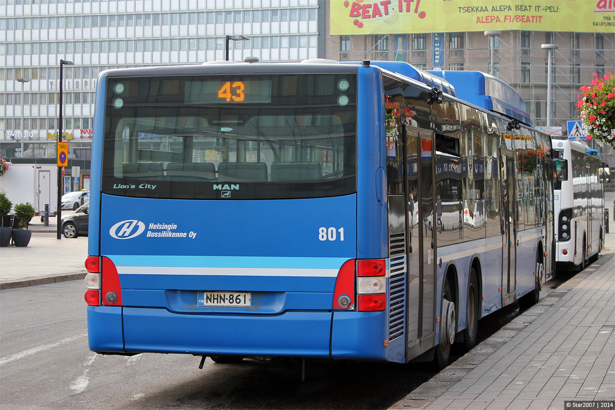 Финляндия, MAN A26 Lion's City LL NL313-15 CNG № 801