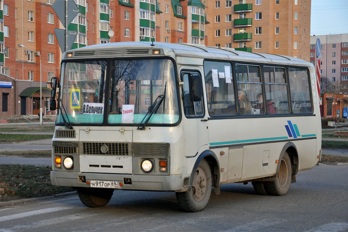 Тверская область, ПАЗ-32053 № Н 917 ОР 69