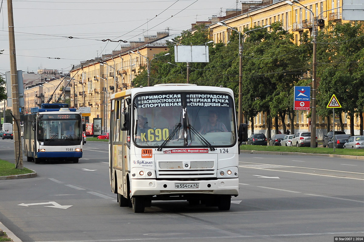 Санкт-Петербург, ПАЗ-320402-03 № 124