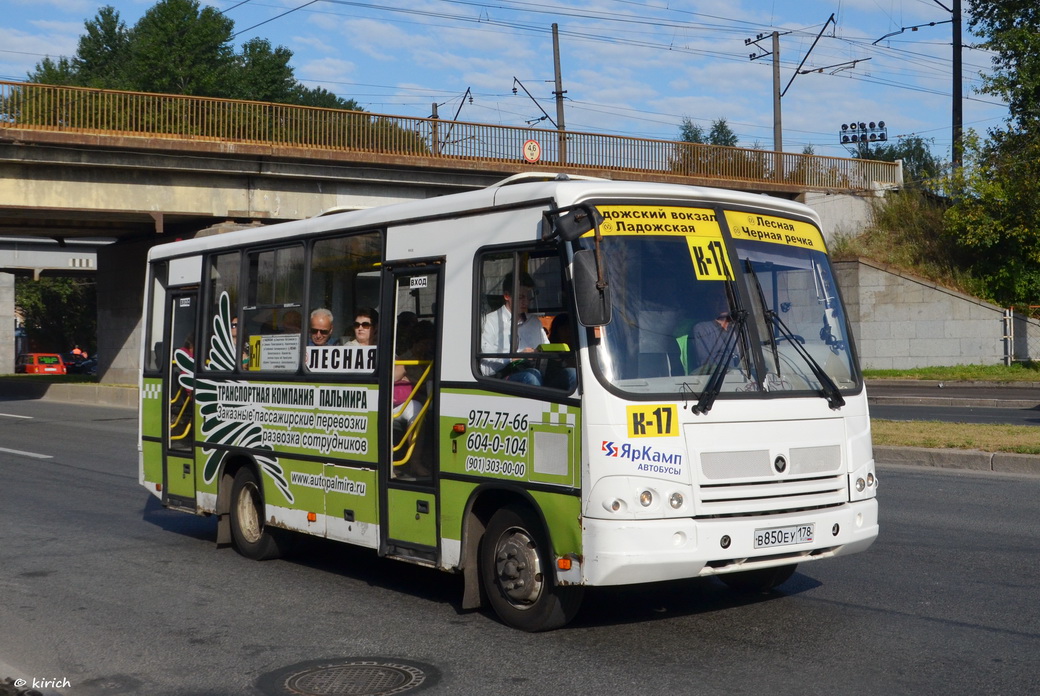 Санкт-Петербург, ПАЗ-320402-03 № В 850 ЕУ 178