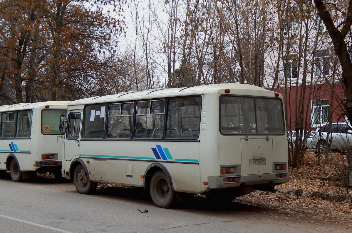 Тверская область, ПАЗ-32053 № Н 917 ОР 69