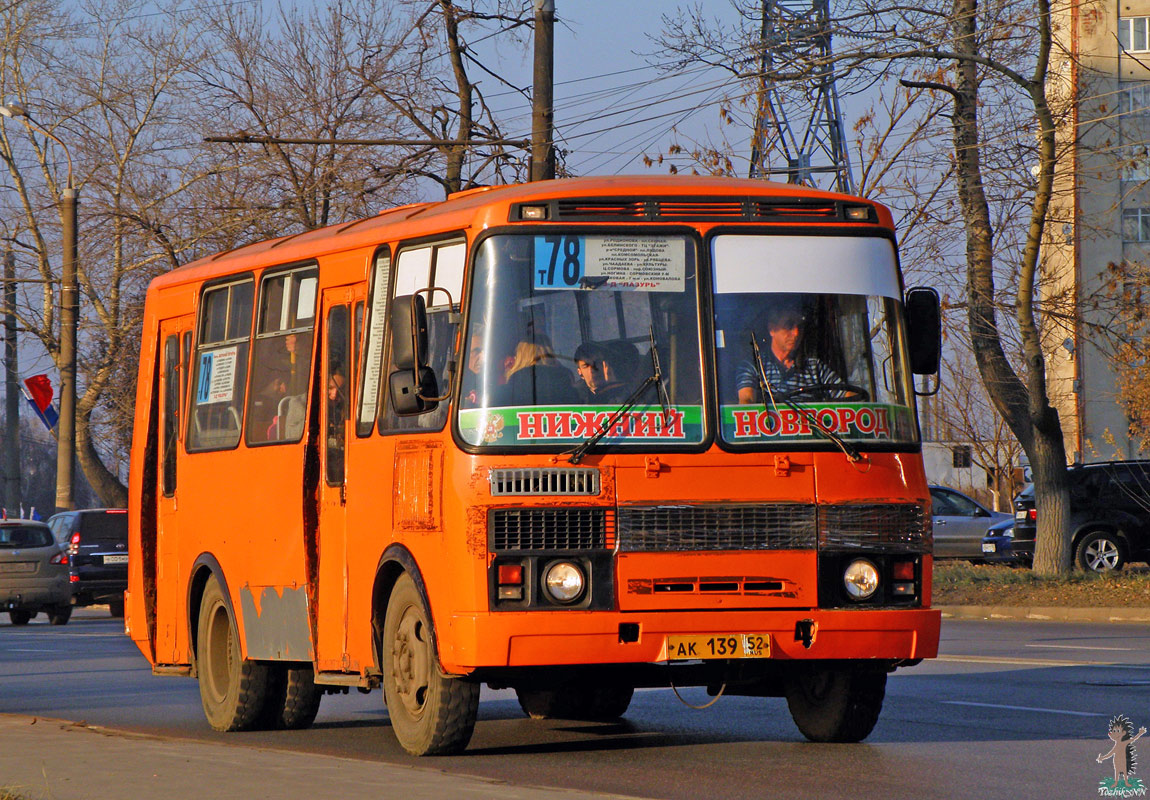 Нижегородская область, ПАЗ-32054 № АК 139 52