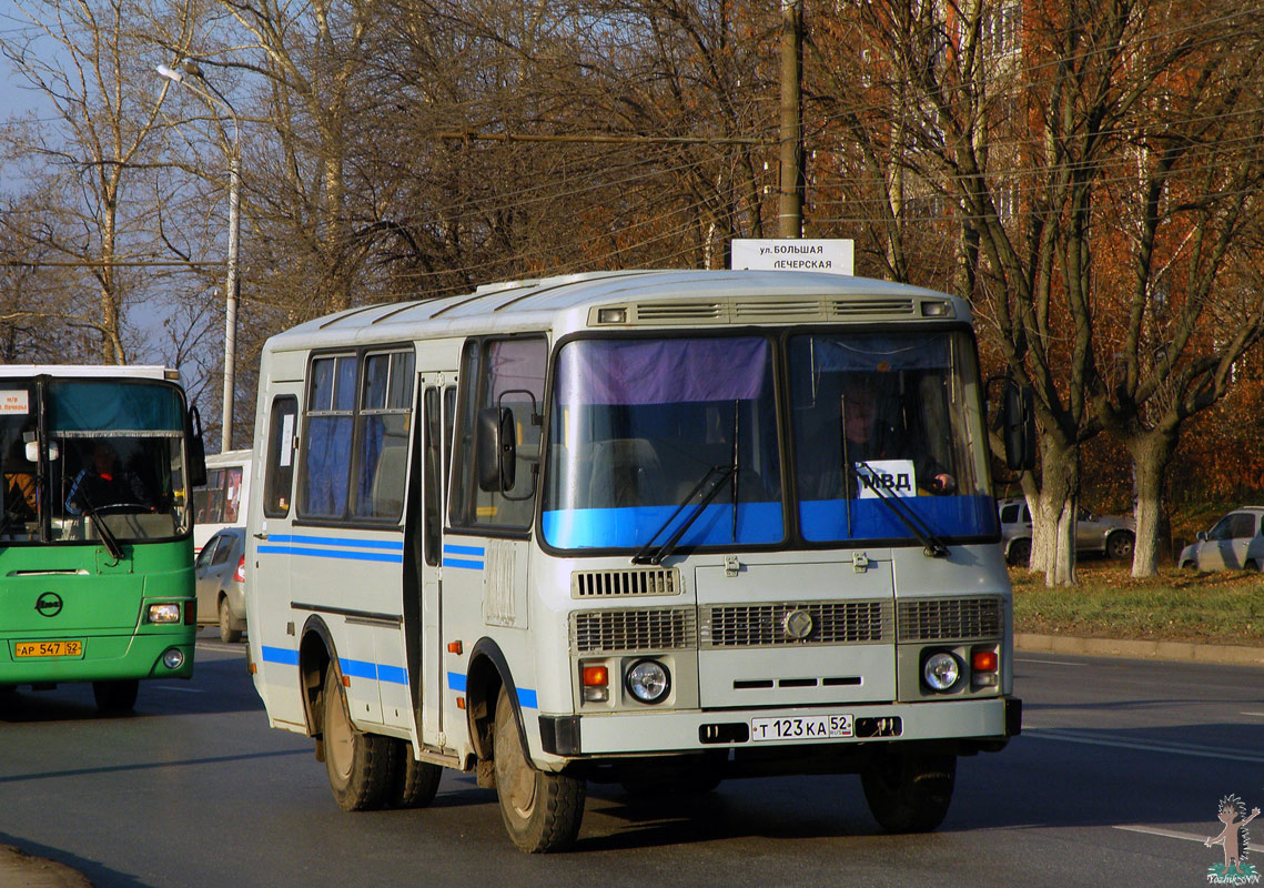 Нижегородская область, ПАЗ-32053-50 № Т 123 КА 52