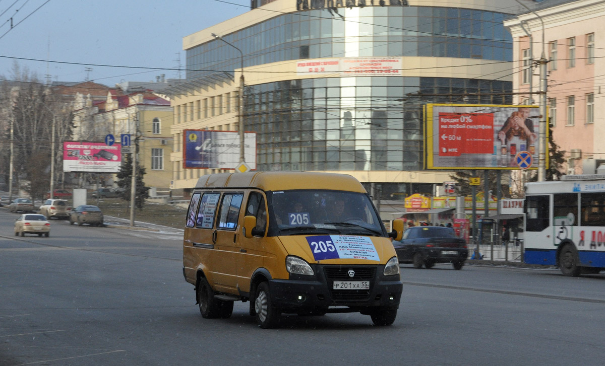 Omsk region, GAZ-322132 (XTH, X96) Nr. Р 201 ХА 55