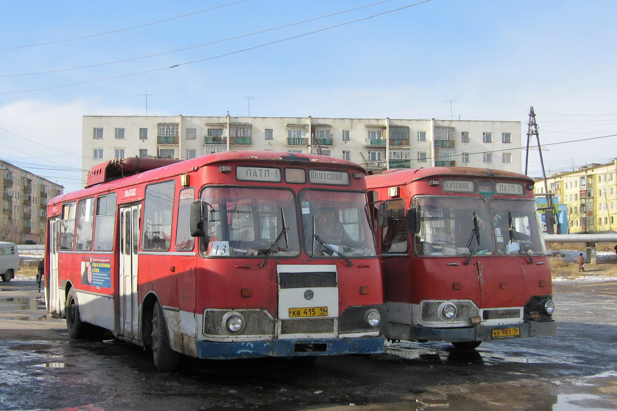 Саха (Якутия), ЛиАЗ-677М (ТоАЗ) № КВ 415 14; Саха (Якутия), ЛиАЗ-677М (ТоАЗ) № КЕ 981 14