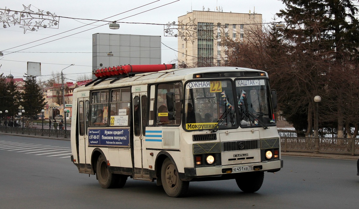 Томская область, ПАЗ-32054 № Е 451 ХВ 70