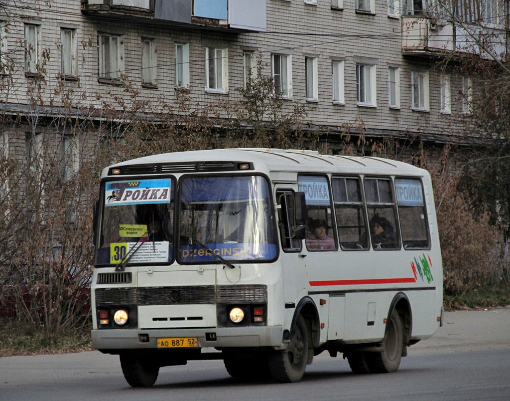 Нижегородская область, ПАЗ-32054 № АО 887 52