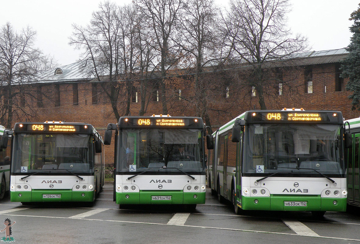 Obwód niżnonowogrodzki — Presentation of new buses  LiAZ-6213.22 (13 november 2014)