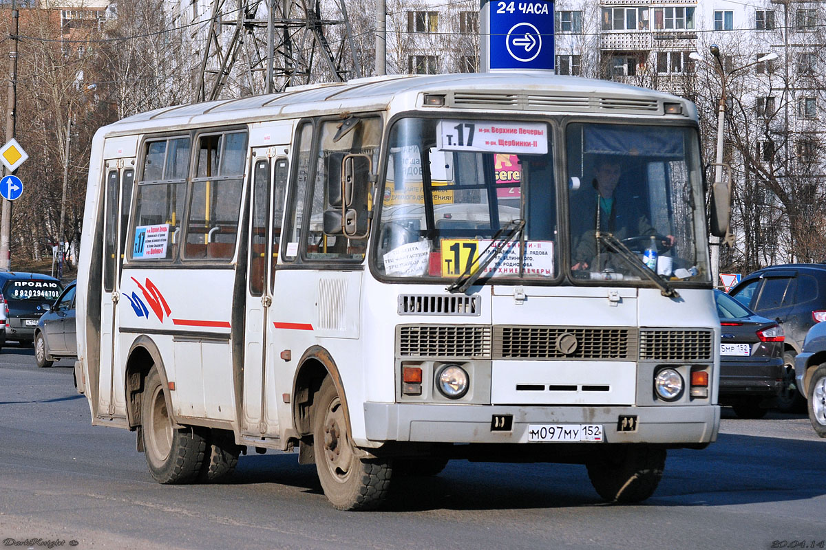 Нижегородская область, ПАЗ-32054 № М 097 МУ 152