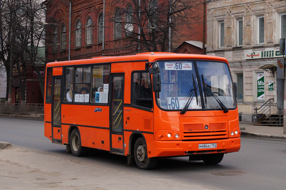 Нижегородская область, ПАЗ-320402-05 № М 486 АС 152