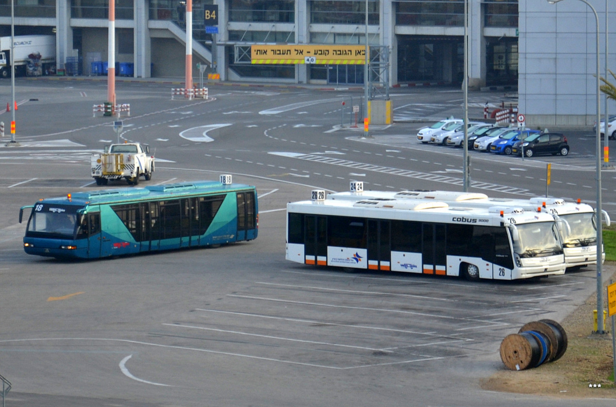 Израиль, Neoplan N9022 Apron № 18; Израиль, Cobus 3000 № 26