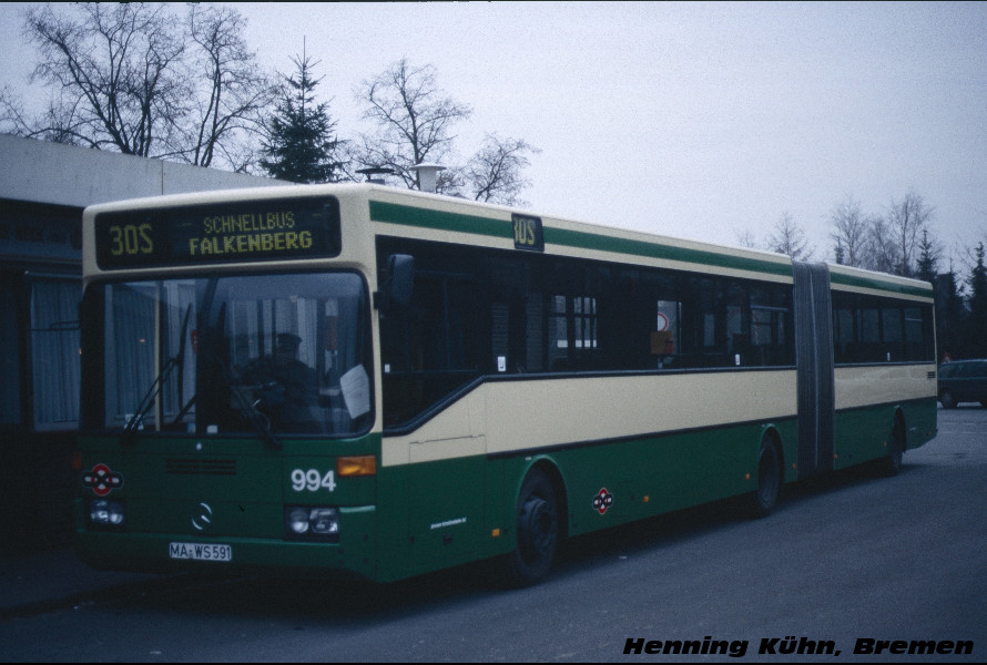 Бремен, Mercedes-Benz O405G № 994