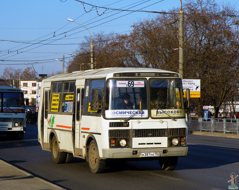 Нижегородская область, ПАЗ-32054 № К 387 НА 152